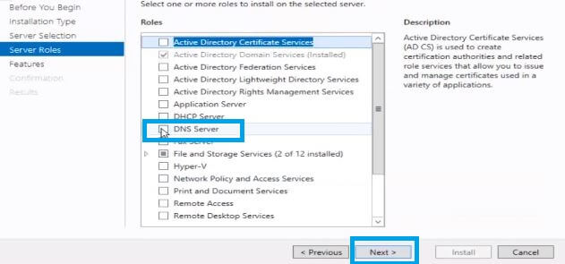 Install and Configure Active Directory-DNS on Windows Server 2012