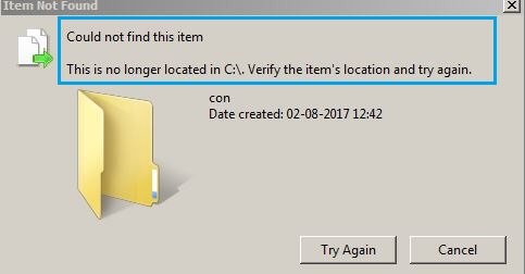 How to Create and Delete CON Folder in Windows