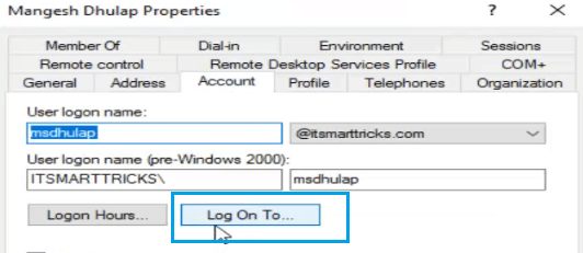 Restrict Logon to Specific Computer In Active Directory – Windows Server 2016
