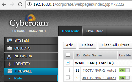 Step By Step Cyberoam Firewall Port Forwarding For Hikvision NVR