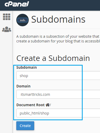 How To Create Subdomain In cPanel
