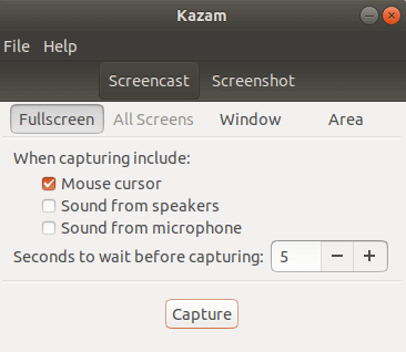 How To Install Kazam Screencaster Screen Recorder In Ubuntu 18.04.1