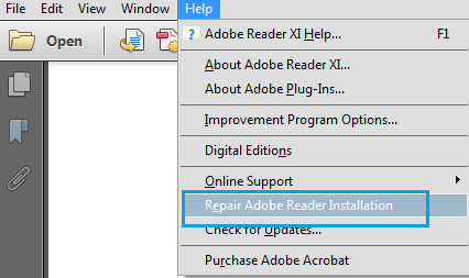How To Fix Adobe Reader PDF File Not Responding Or Not Opening File