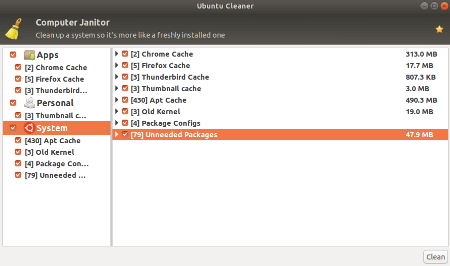 Step By Step Install Ubuntu Cleaner On Ubuntu 18.04 To Free Up Some Space Step By Step Install Ubuntu Cleaner On Ubuntu 18.04 To Free Up Some Space