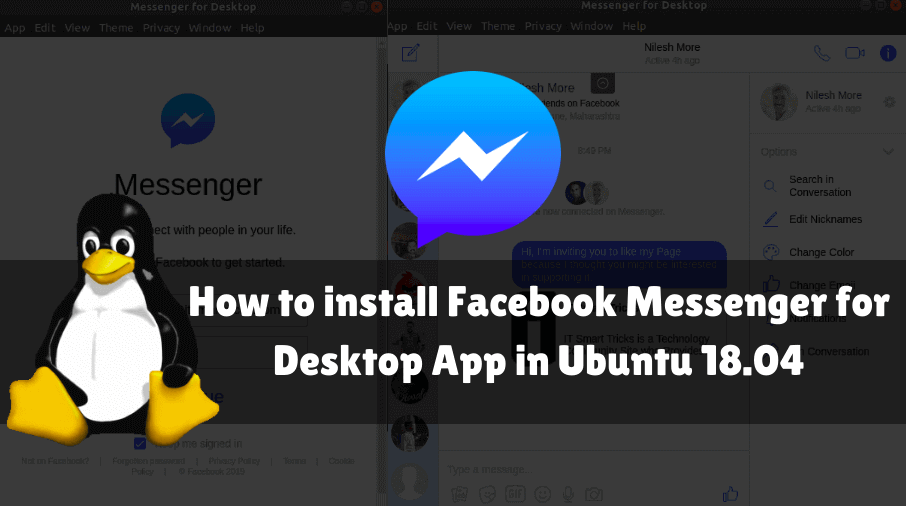 How to install Facebook Messenger for Desktop App in Ubuntu 18.04