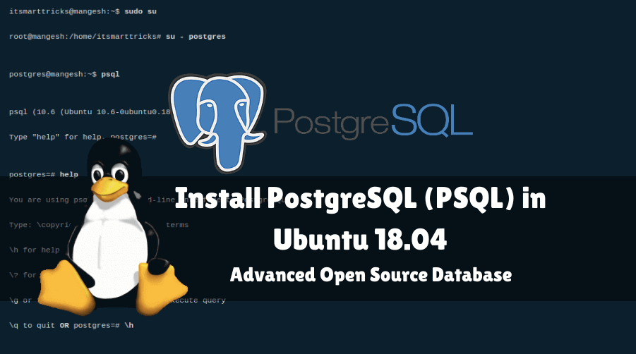 How to install PostgreSQL (PSQL) in Ubuntu 18.04 – Advanced Open Source Database
