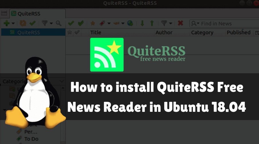 How to install QuiteRSS Free News Reader in Ubuntu 18.04