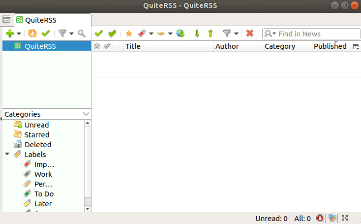 How to install QuiteRSS Free News Reader in Ubuntu 18.04