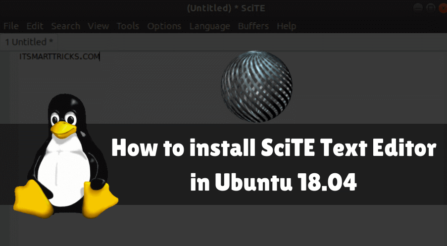 How to install SciTE Text Editor in Ubuntu 18.04