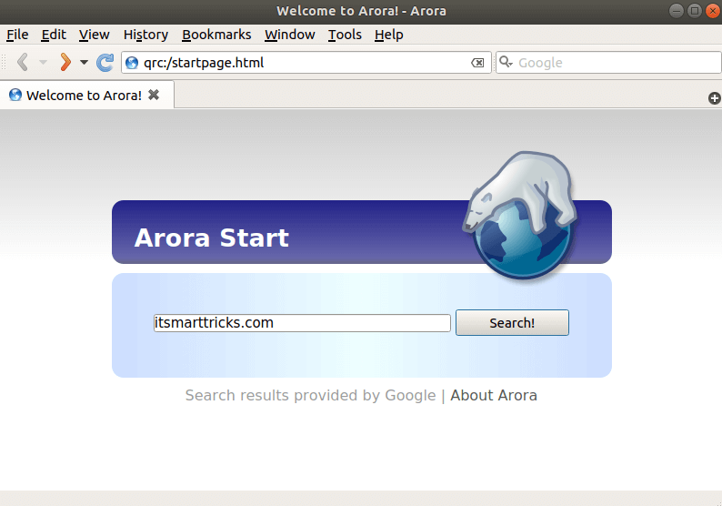 How to install Arora Web Browser in Ubuntu 18.04