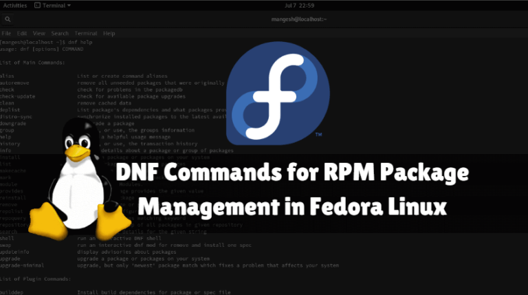 DNF Commands for RPM Package Management in Fedora Linux