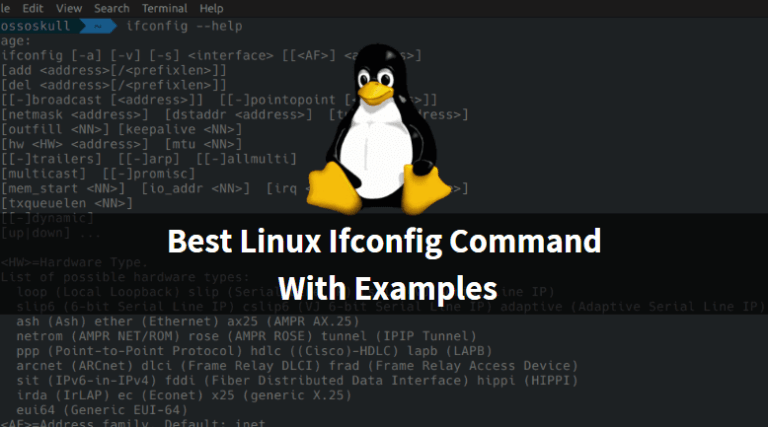 Best Linux Ifconfig Command With Examples » ITSMARTTRICKS
