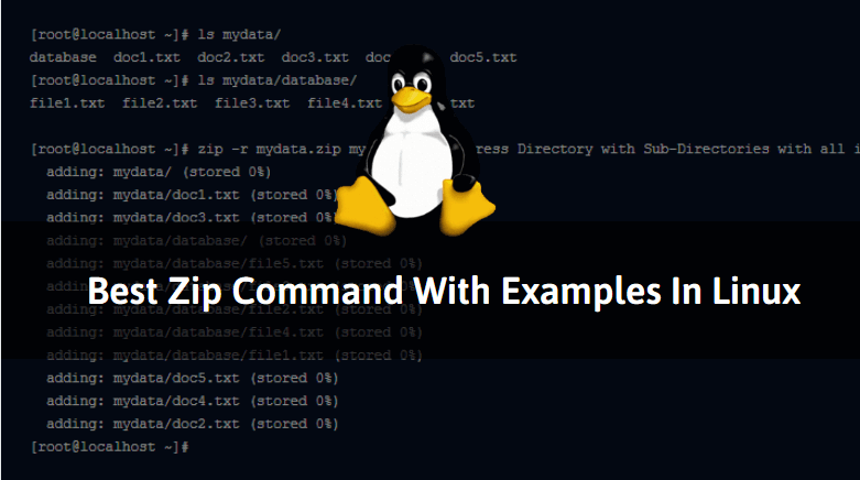 Best Zip Command With Examples In Linux