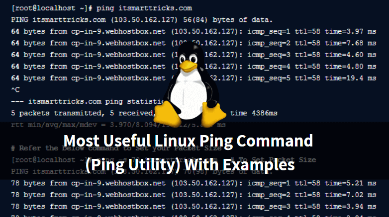 Most Useful Linux Ping Command (Ping Utility) With Examples
