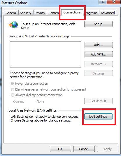How to Configure Proxy Settings In Internet Explorer Browser