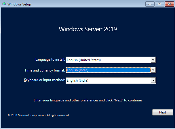 System Requirement and Installation Windows Server 2019