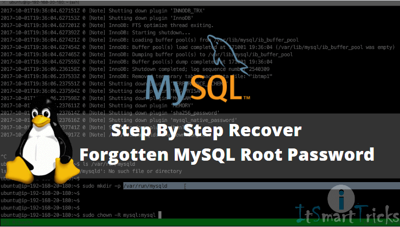 Step By Step Recover Forgotten Mysql Root Password