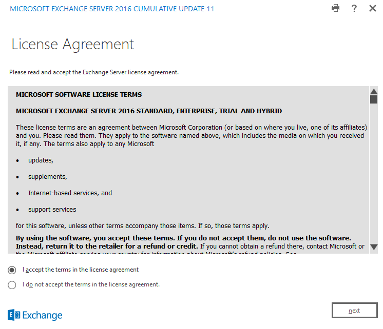 Step by Step Install and Configure Exchange Server 2016 on Windows Server 2016