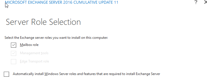 Step by Step Install and Configure Exchange Server 2016 on Windows Server 2016