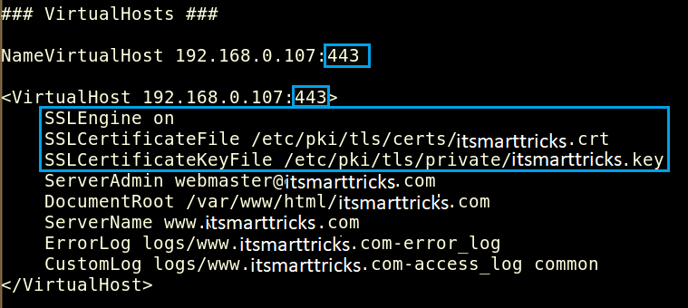 How to Configure SSL Certificate in Apache Web Server