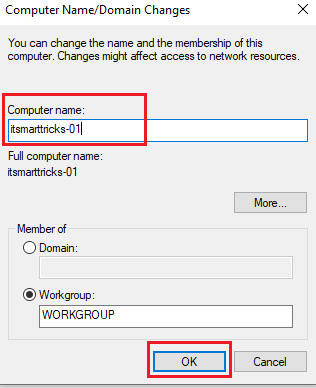 How to Change Computer Name Or Hostname in Microsoft Windows