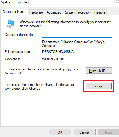 How to Change Computer Name Or Hostname in Microsoft Windows