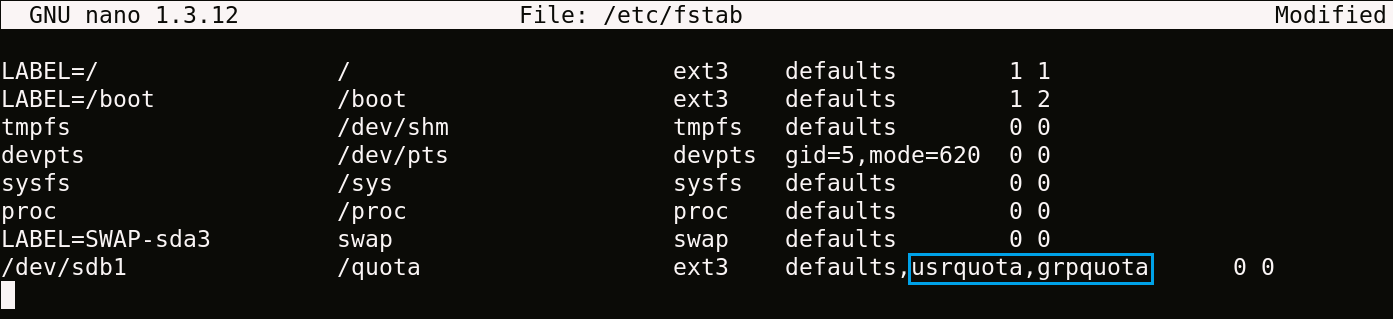 Managing Disk Usage With Quota Managing Disk Usage With Quota