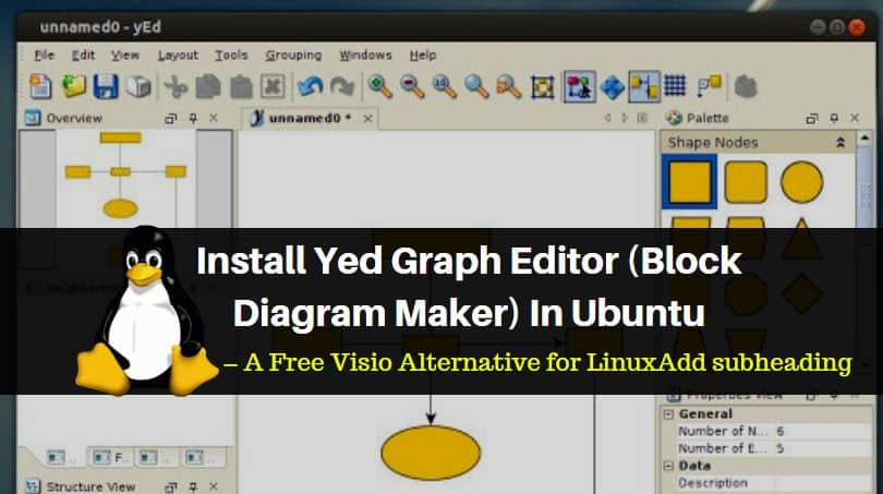 How to Install Yed Graph Editor (Block Diagram Maker) In Ubuntu – A Free Visio Alternative for Linux