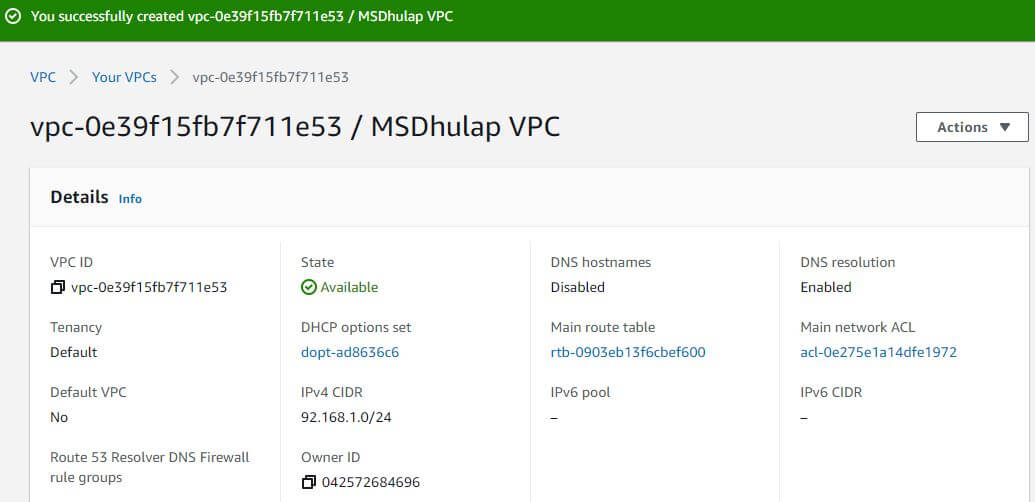 How to Create and configure Custom VPC (Virtual Private Cloud) in AWS Cloud Custom VPC created