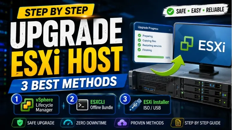 Step by Step Upgrade ESXi Host- 3 Best Methods