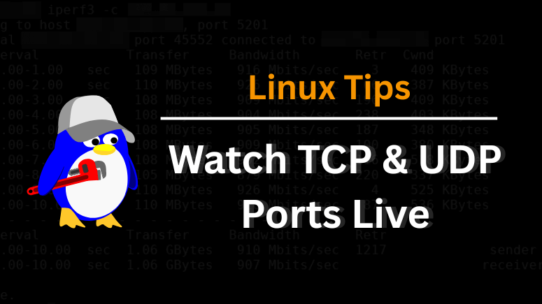 How to Watch TCP and UDP Ports in Real-time on Linux