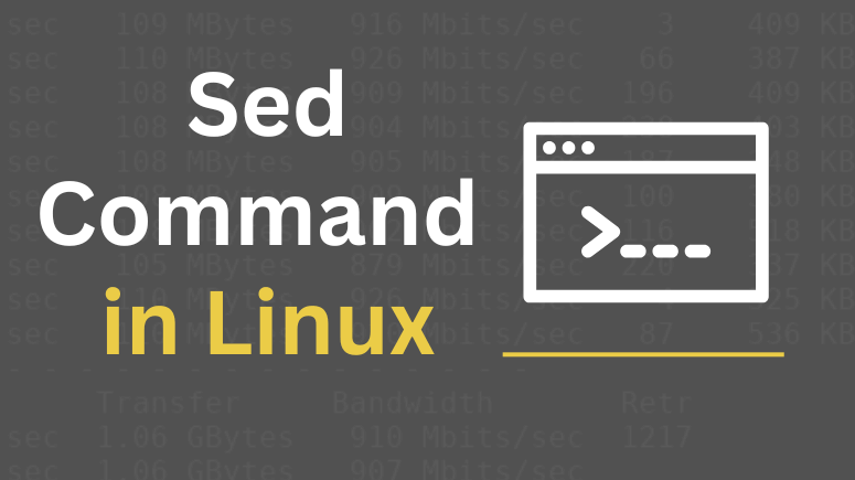 Sed Command in Linux